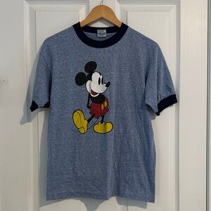 Vintage Disney Blue Mickey Mouse Tee